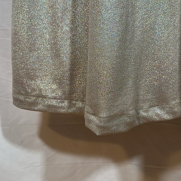 Jules & Cleo Champagne Sparkly Formal Prom Dress - Picture 7 of 12